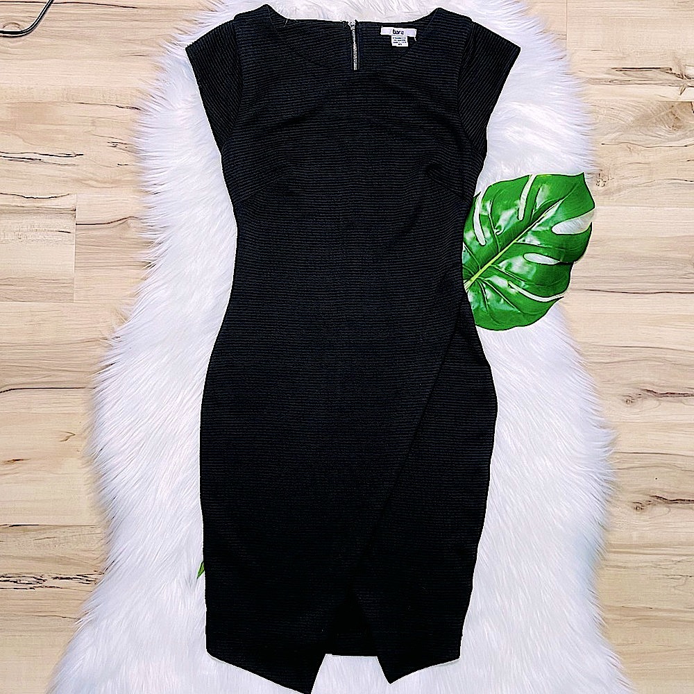 SOLD Bar III Cocktail Dress || Asymmetrical Split